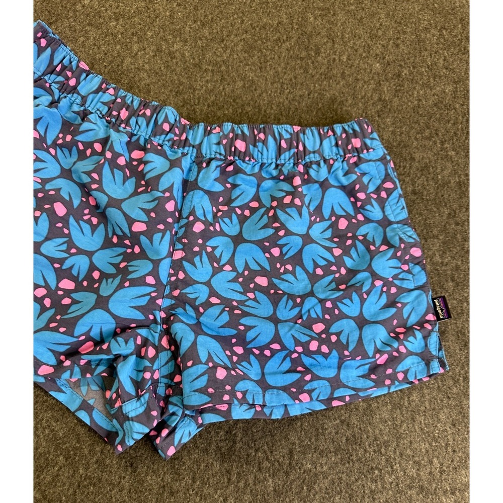 Patagonia Womens Barely Baggies Shorts 2.5" Inseam Blue 57043 Size Medium EUC - Picture 3 of 16